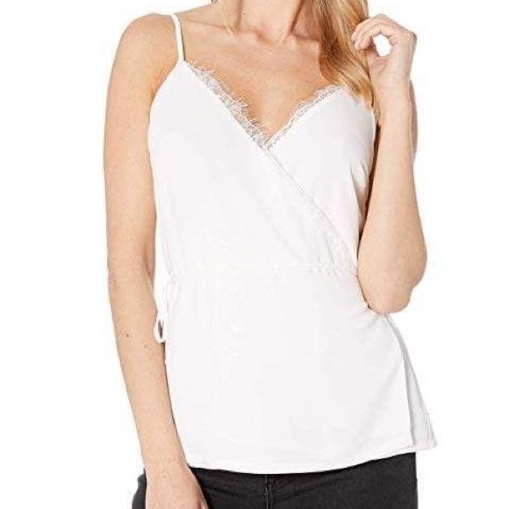 1. State Lace Trim Wrap Top Size Medium NWT